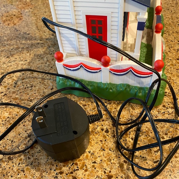 VTG CIB Avon Patriotic Lighted Fiber Optic House 4th Of July Fireworks Americana - Picture 11 of 17